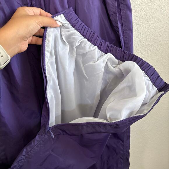 Vintage Adidas Purple Windbreaker Zipper Slit Jogger Pants Men's Size XL - Picture 8 of 12